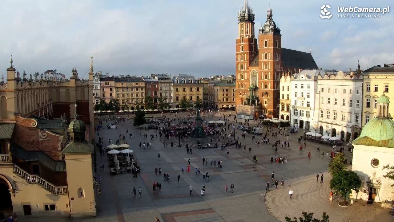 Kraków - widok na Rynek z hotelu - 19 lipiec 2026, 19:22