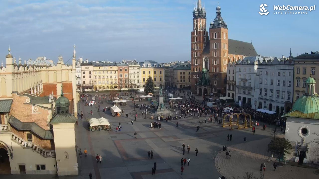 Kraków - widok na Rynek z hotelu - 04 grudzień 2025, 12:11