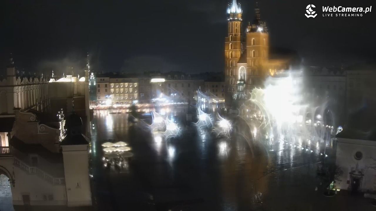 Kraków - widok na Rynek z hotelu - 20 kwiecień 2026, 22:27