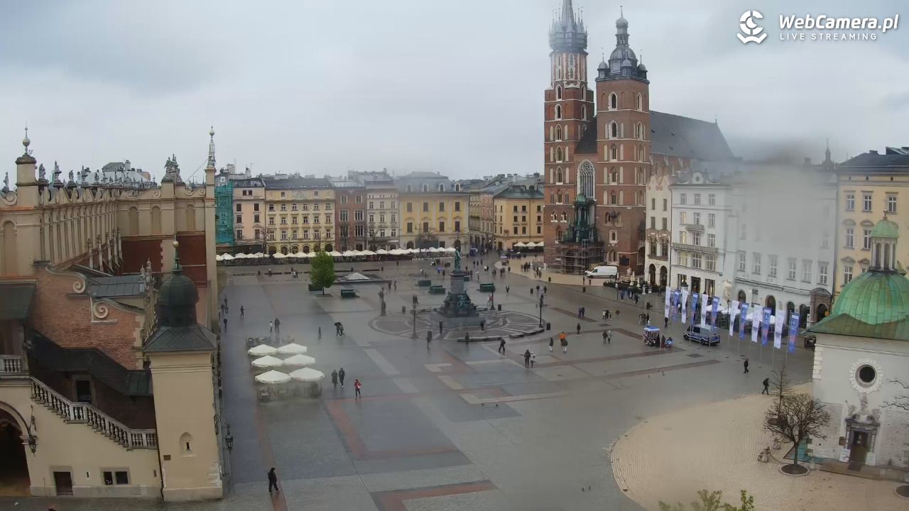 Kraków - widok na Rynek z hotelu - 20 kwiecień 2026, 16:49