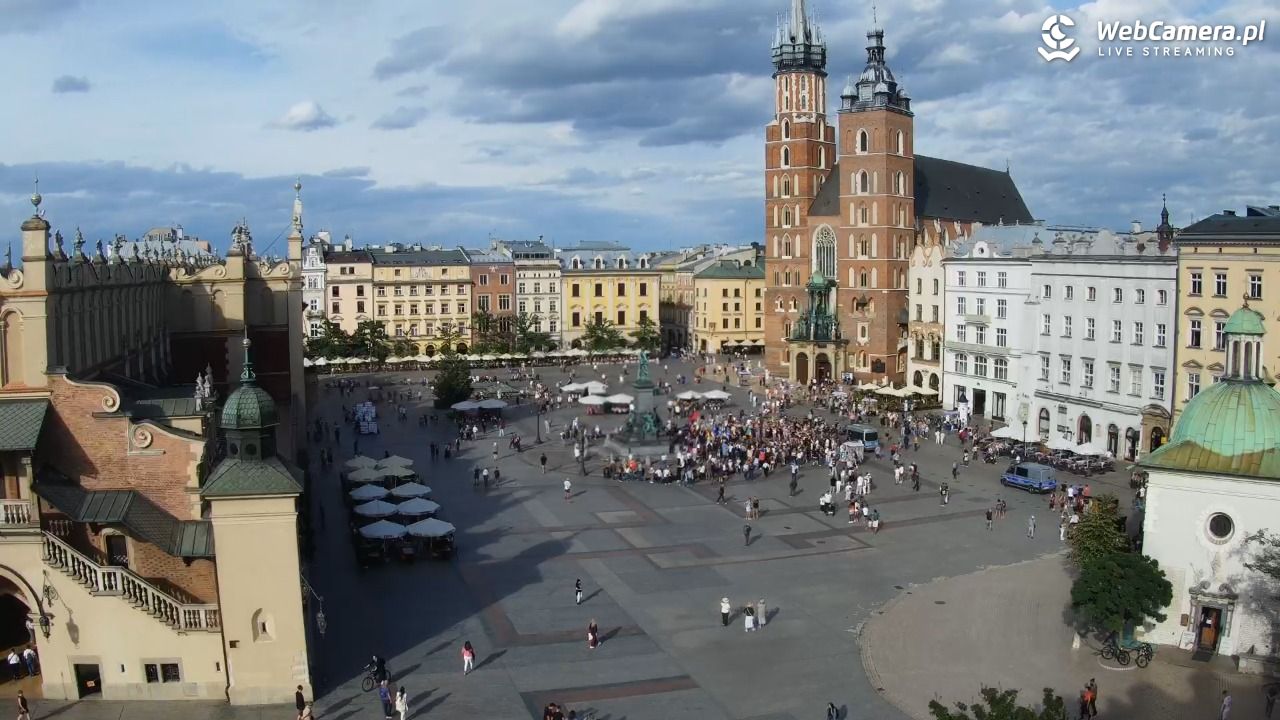 Kraków - widok na Rynek z hotelu - 04 wresień 2026, 16:34