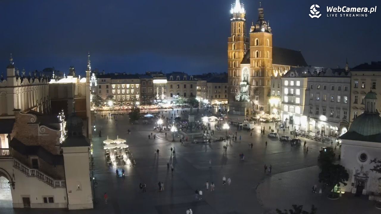 Kraków - widok na Rynek z hotelu - 19 lipiec 2026, 21:33
