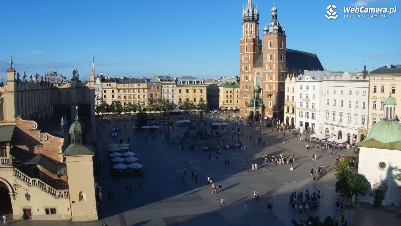 Kraków - widok na Rynek z hotelu - 01 wresień 2026, 18:00