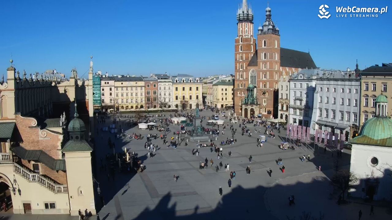 Kraków - widok na Rynek z hotelu - 06 marzec 2026, 15:04