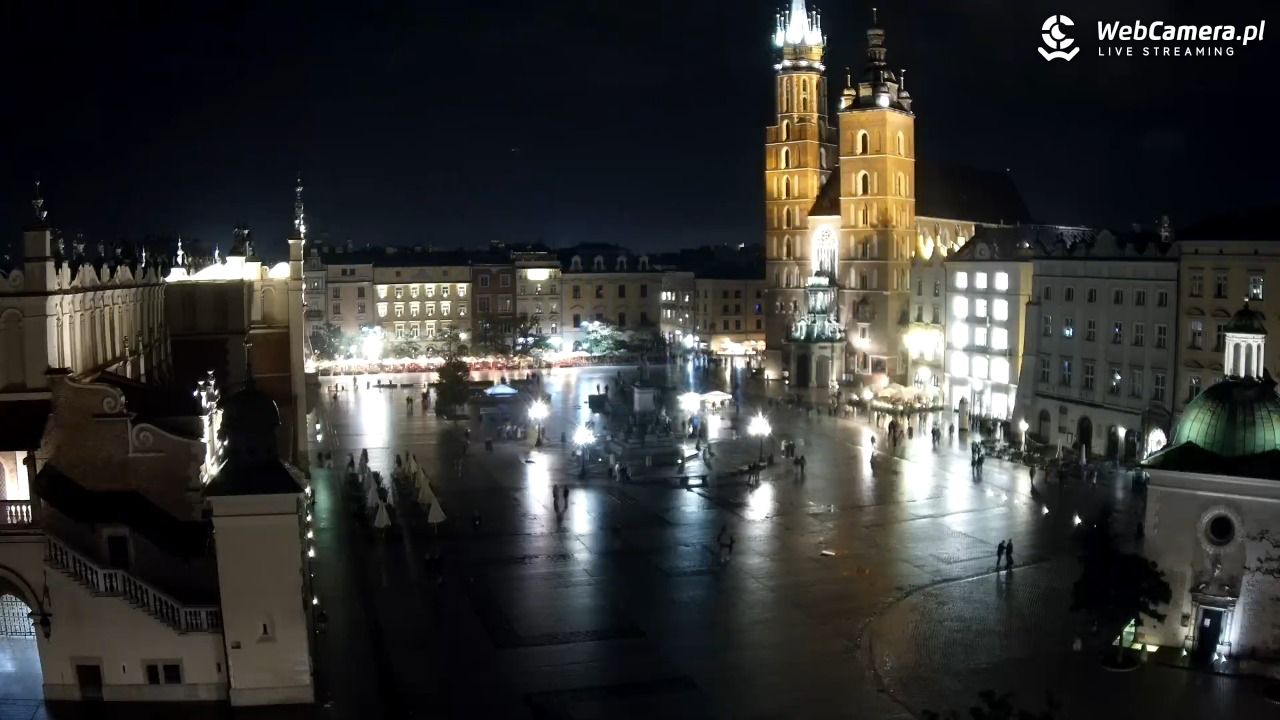 Kraków - widok na Rynek z hotelu - 17 październik 2025, 23:44