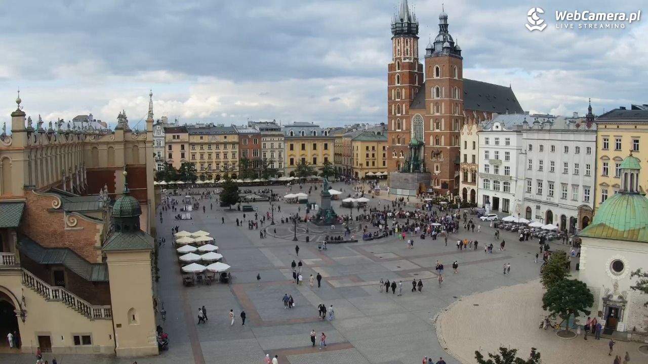 Kraków - widok na Rynek z hotelu - 21 lipiec 2026, 17:48