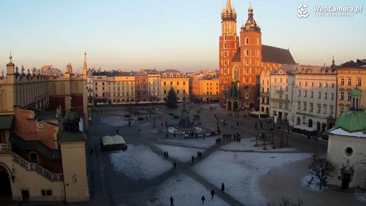 Kraków - widok na Rynek z hotelu - 21 styczeń 2026, 15:49