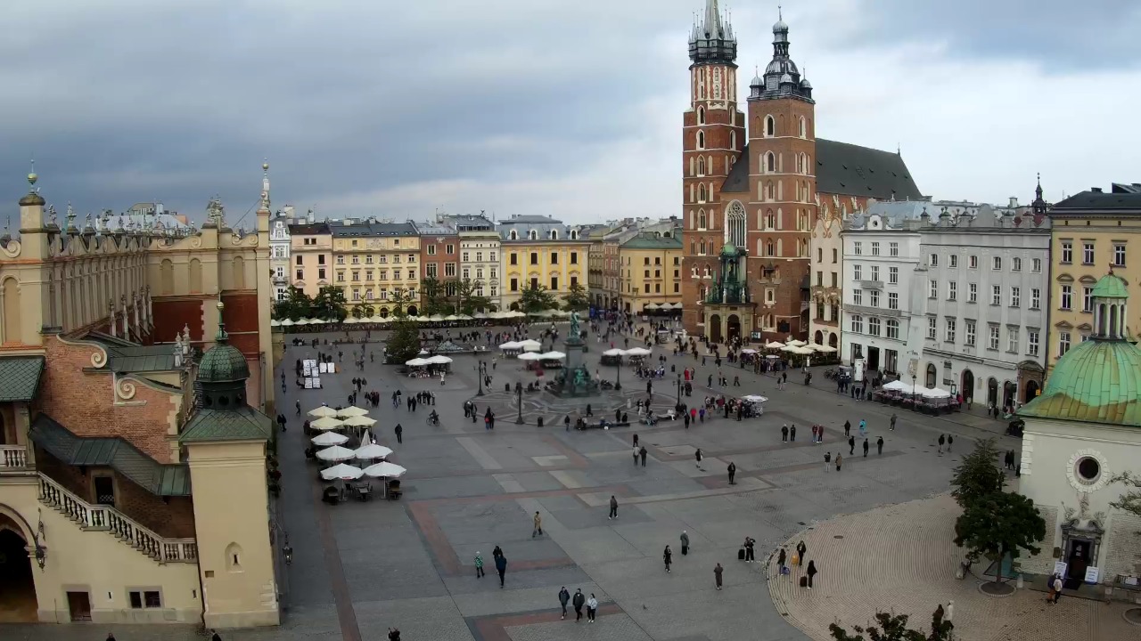 Kraków - widok na Rynek z hotelu - 14 październik 2026, 13:45