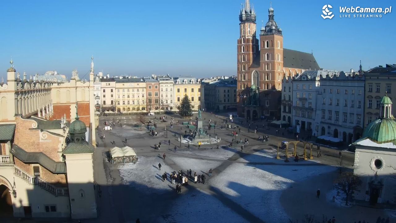 Kraków - widok na Rynek z hotelu - 21 styczeń 2026, 13:08