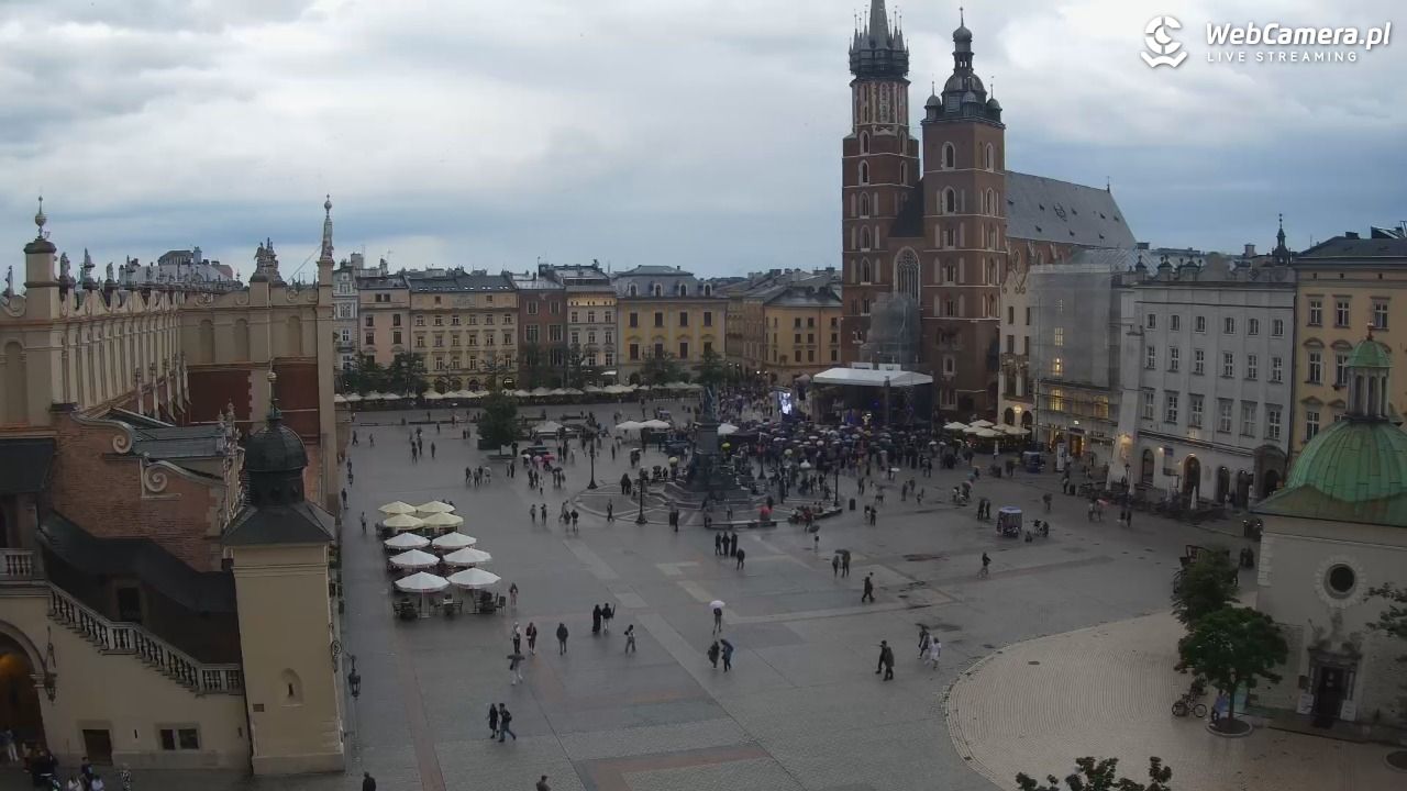 Kraków - widok na Rynek z hotelu - 03 czerwiec 2026, 19:38