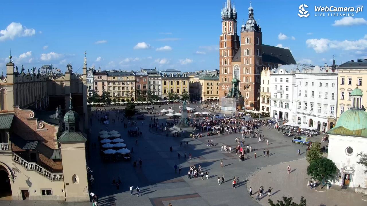 Kraków - widok na Rynek z hotelu - 20 lipiec 2026, 17:53