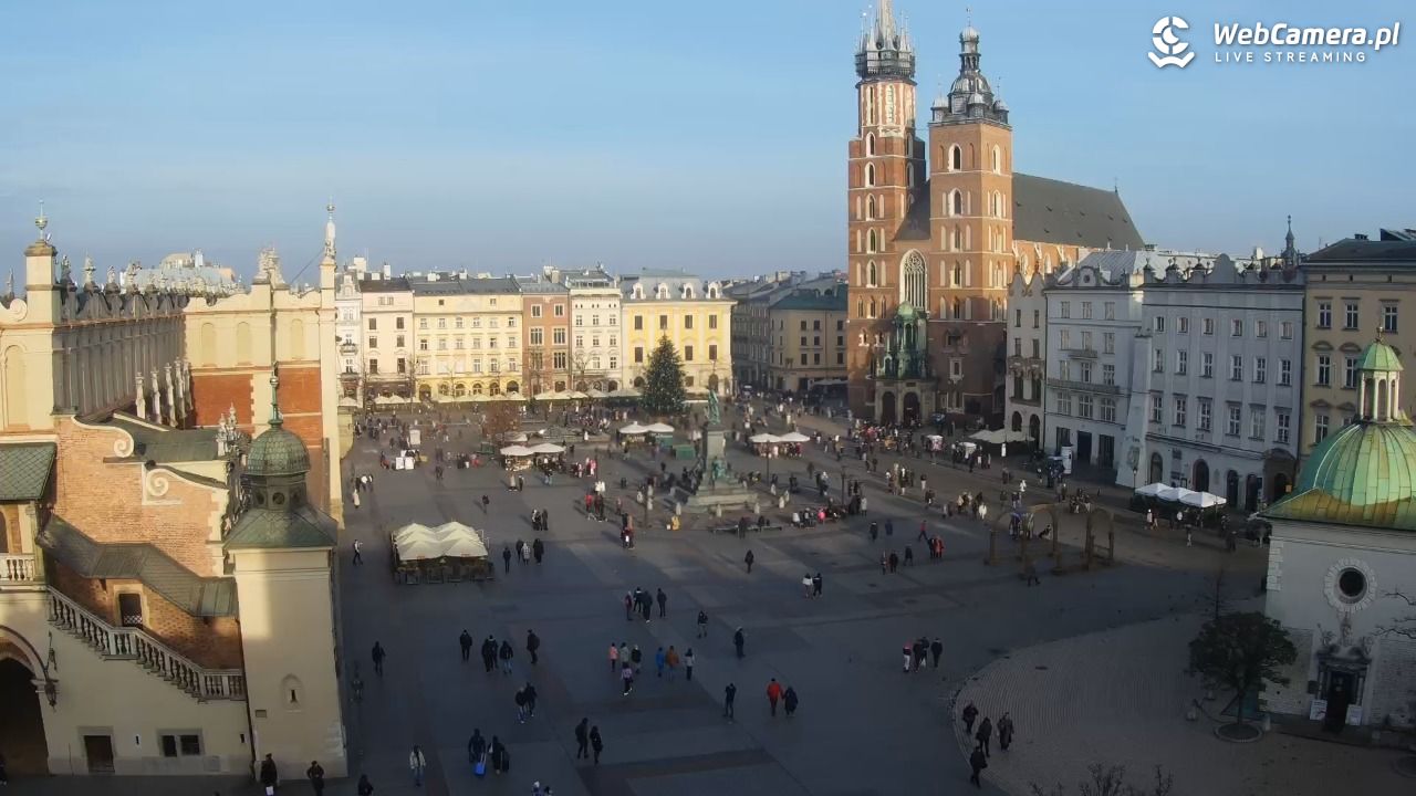 Kraków - widok na Rynek z hotelu - 04 grudzień 2025, 13:23