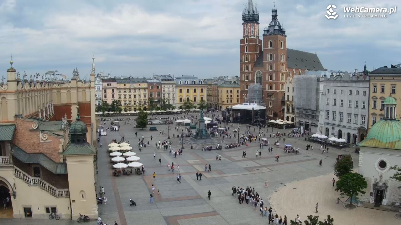 Kraków - widok na Rynek z hotelu - 03 czerwiec 2026, 13:21