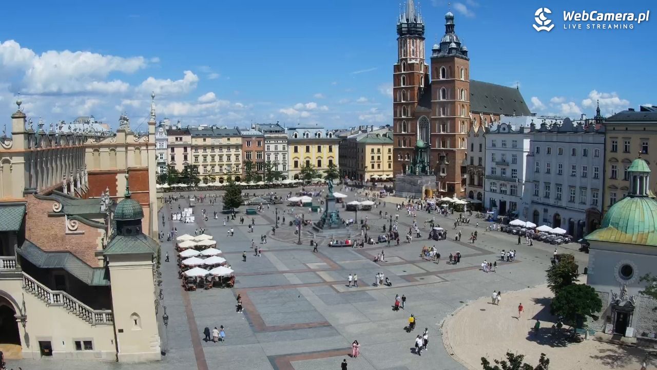 Kraków - widok na Rynek z hotelu - 20 lipiec 2026, 13:19