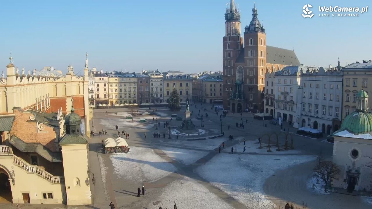 Kraków - widok na Rynek z hotelu - 19 styczeń 2026, 10:31