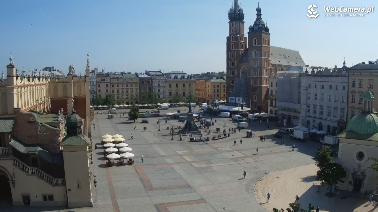 Kraków - widok na Rynek z hotelu - 03 czerwiec 2026, 09:56