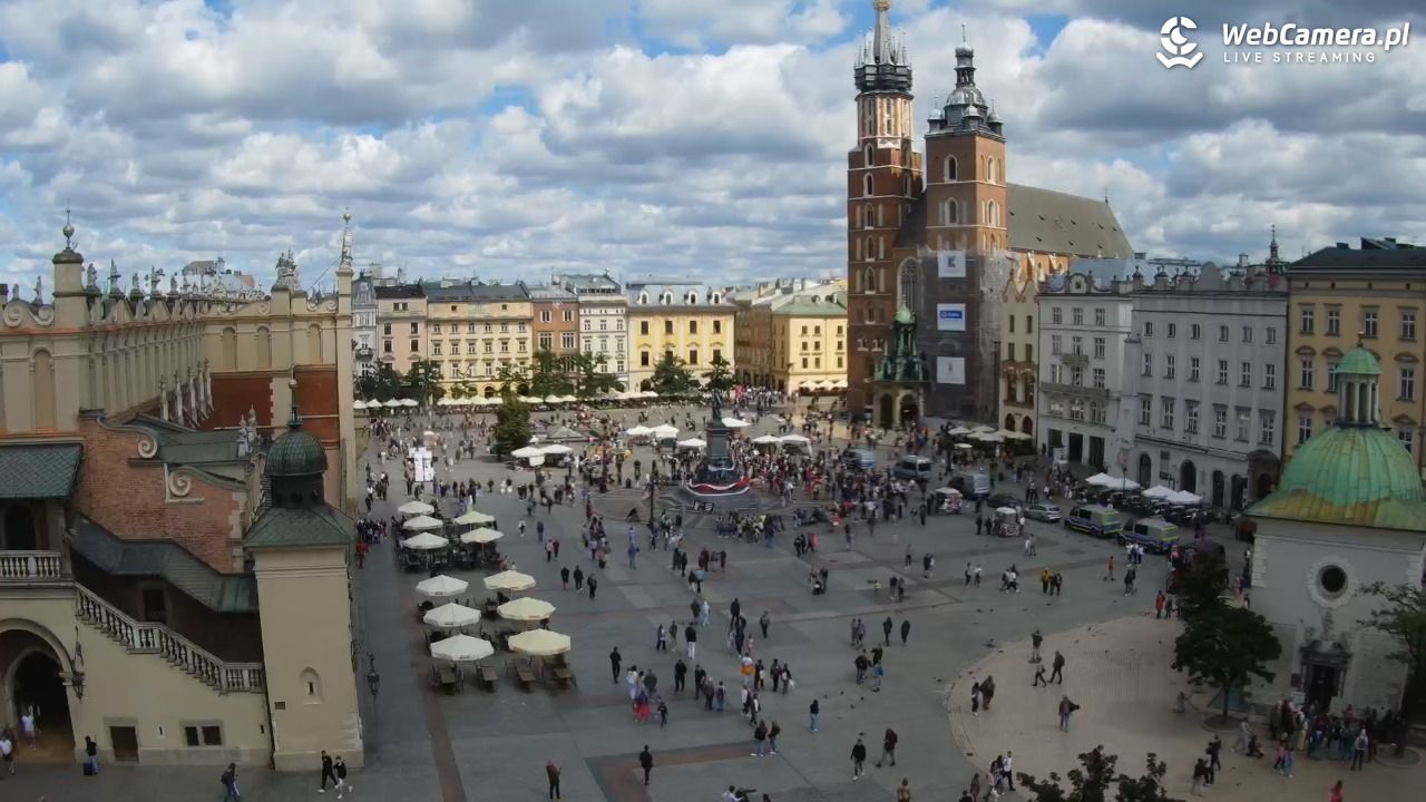 Kraków - widok na Rynek z hotelu - 24 sierpień 2025, 12:43