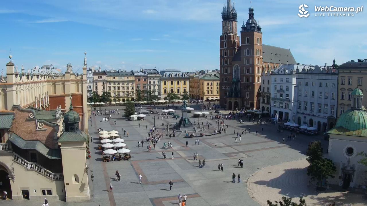Kraków - widok na Rynek z hotelu - 02 wresień 2026, 11:04