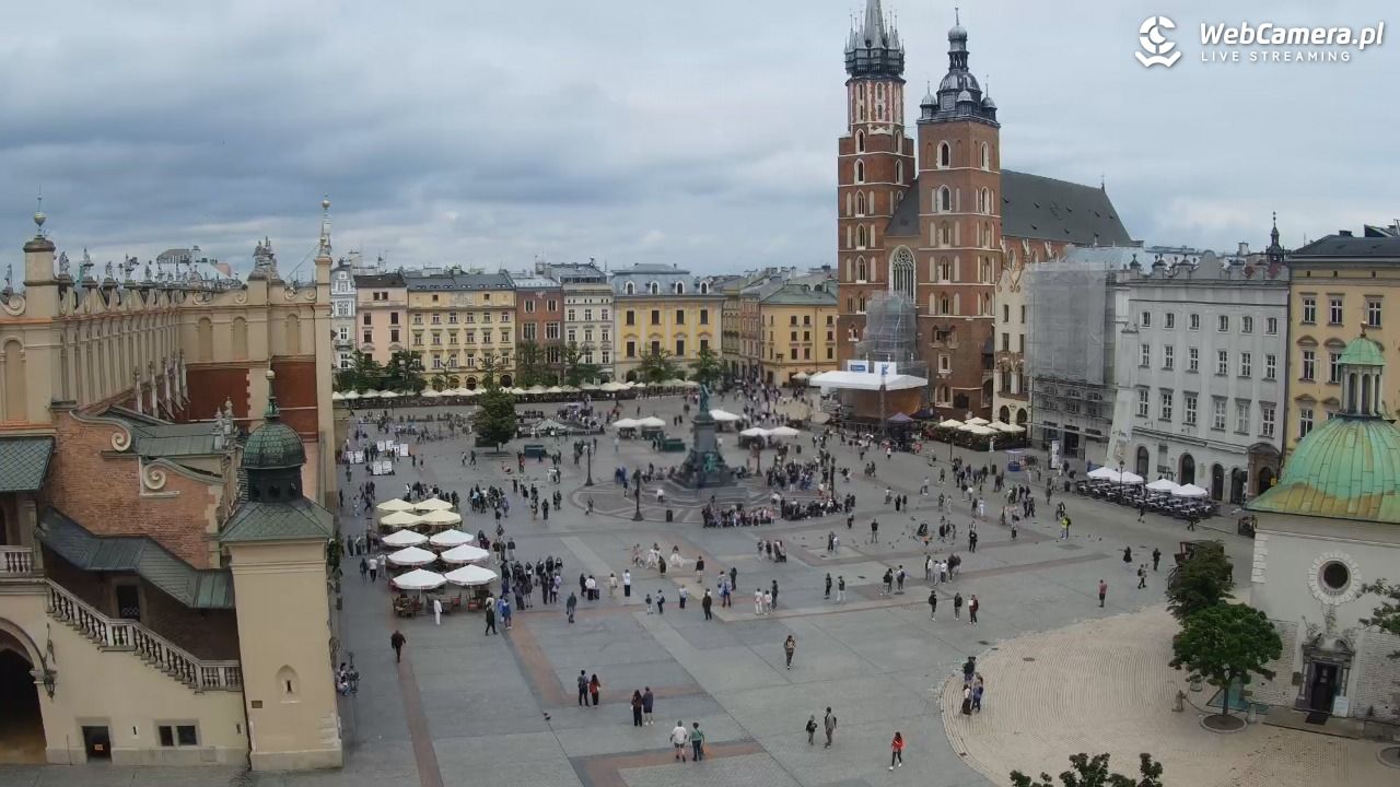 Kraków - widok na Rynek z hotelu - 04 czerwiec 2026, 14:46