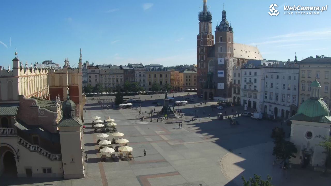 Kraków - widok na Rynek z hotelu - 24 sierpień 2025, 08:52