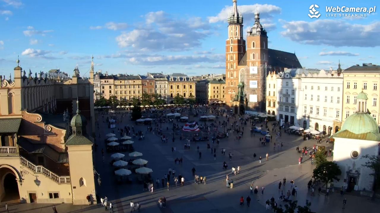 Kraków - widok na Rynek z hotelu - 24 sierpień 2025, 18:38
