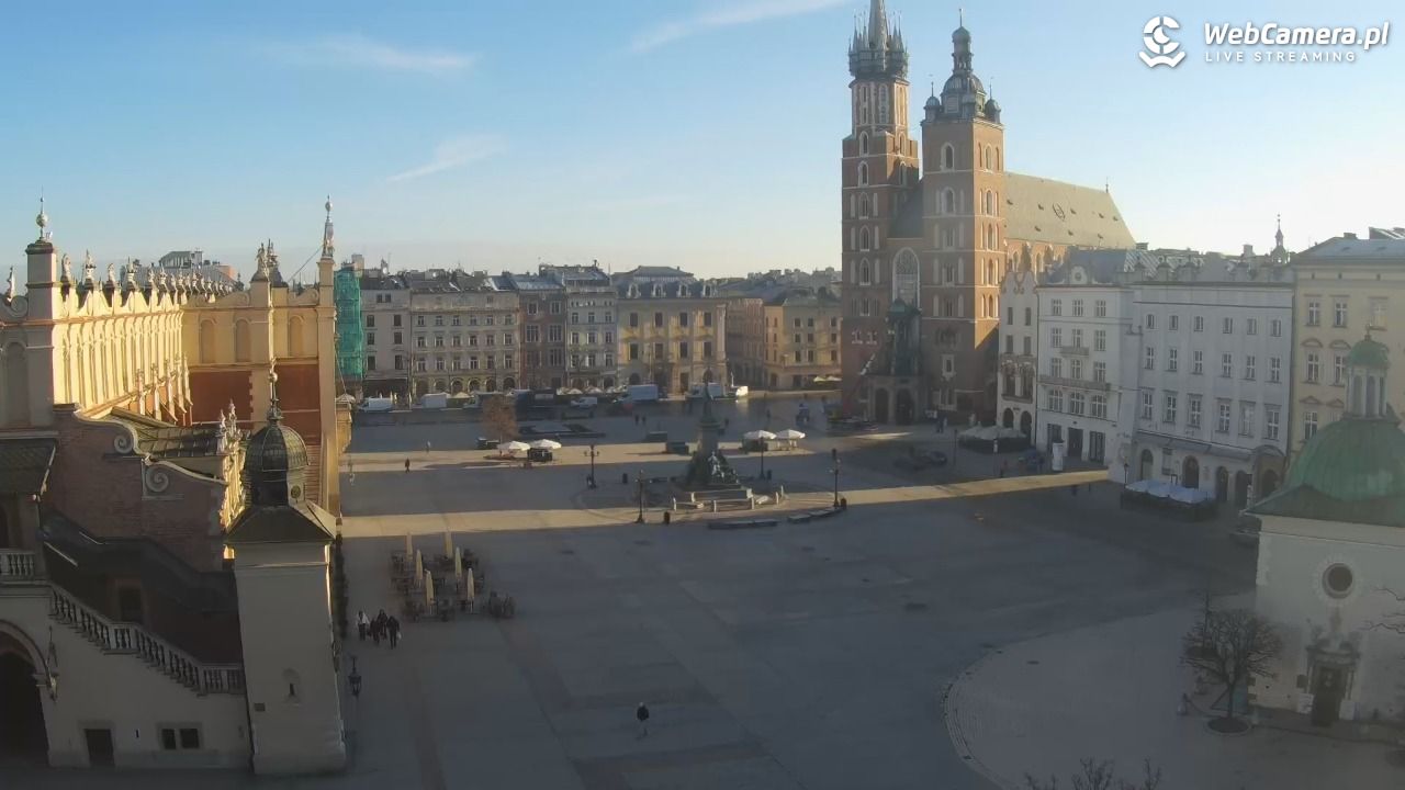 Kraków - widok na Rynek z hotelu - 03 marzec 2026, 07:56
