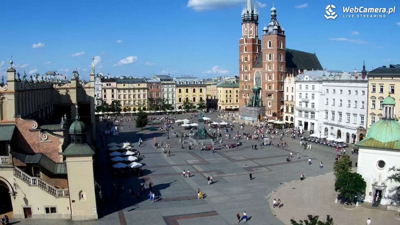 Kraków - widok na Rynek z hotelu - 20 lipiec 2026, 16:41