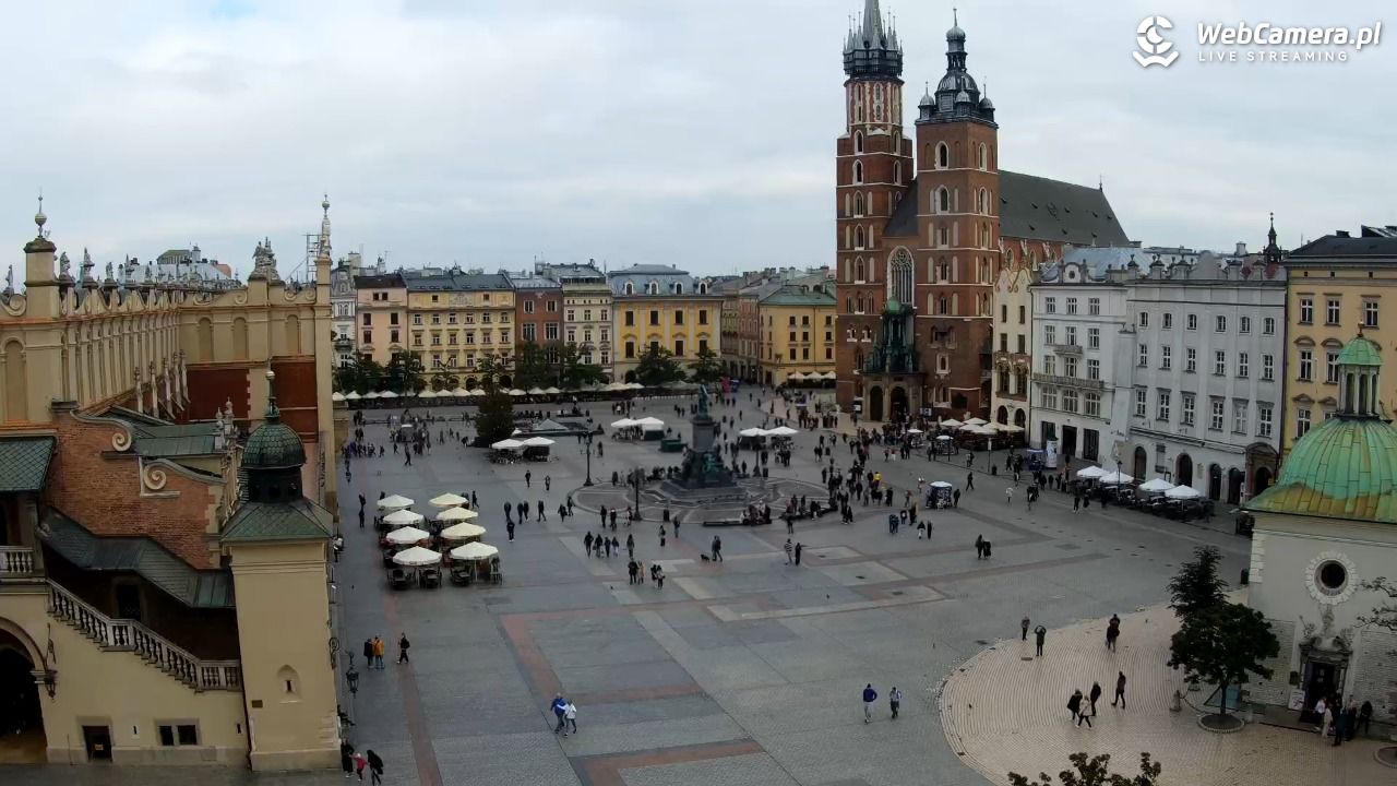Kraków - widok na Rynek z hotelu - 17 październik 2025, 11:37