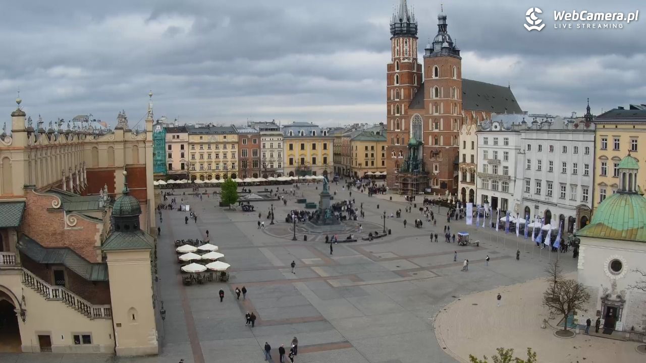 Kraków - widok na Rynek z hotelu - 20 kwiecień 2026, 14:21
