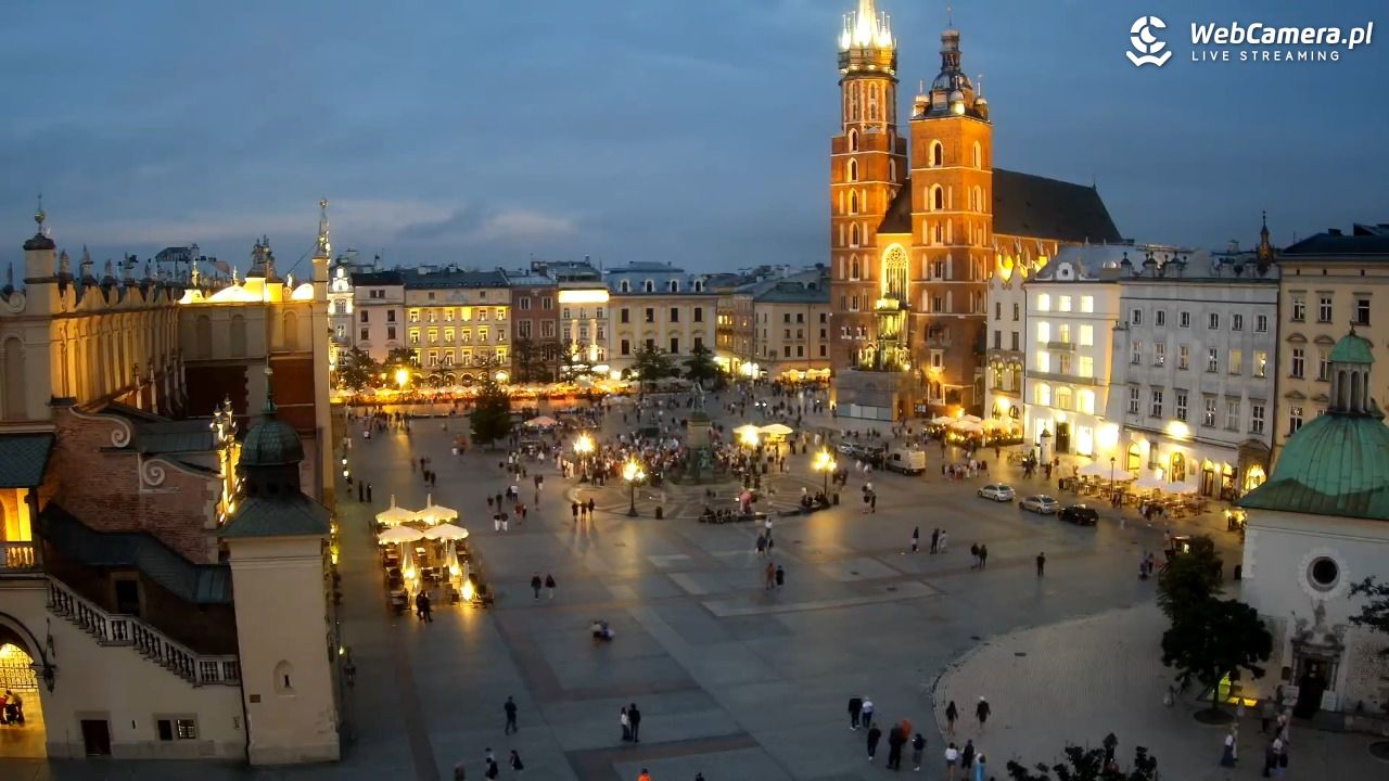 Kraków - widok na Rynek z hotelu - 19 lipiec 2026, 21:04