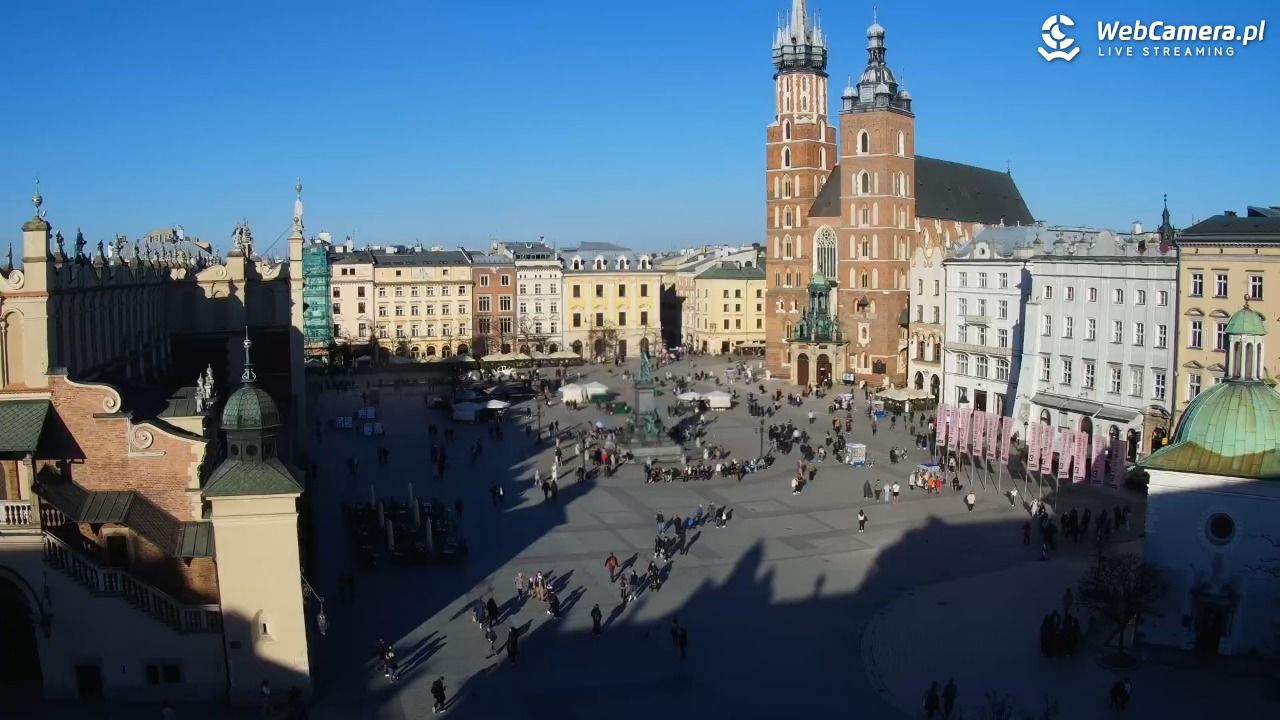Kraków - widok na Rynek z hotelu - 06 marzec 2026, 15:43