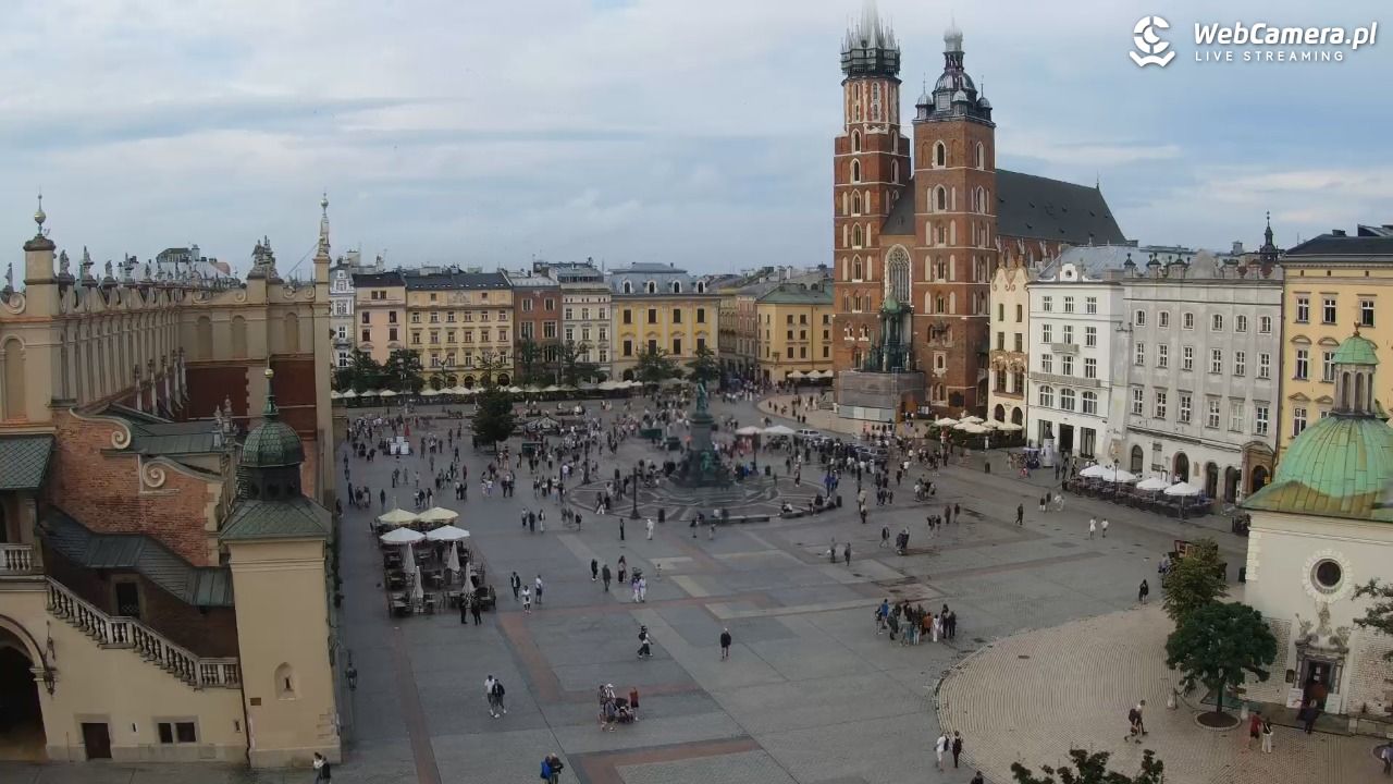 Kraków - widok na Rynek z hotelu - 19 lipiec 2026, 19:04