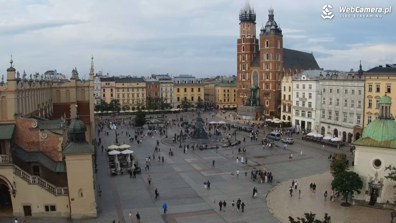 Kraków - widok na Rynek z hotelu - 19 lipiec 2026, 19:01