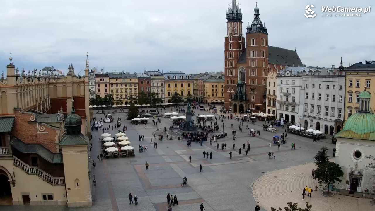 Kraków - widok na Rynek z hotelu - 17 październik 2025, 15:07