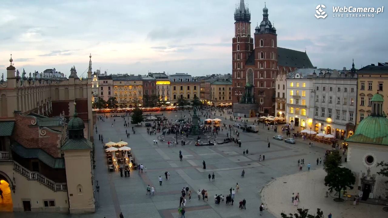 Kraków - widok na Rynek z hotelu - 19 lipiec 2026, 20:44