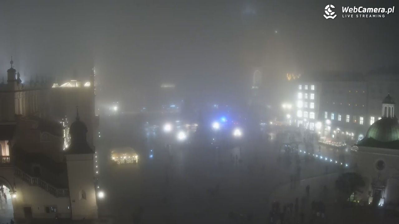 Kraków - widok na Rynek z hotelu - 04 grudzień 2025, 17:31