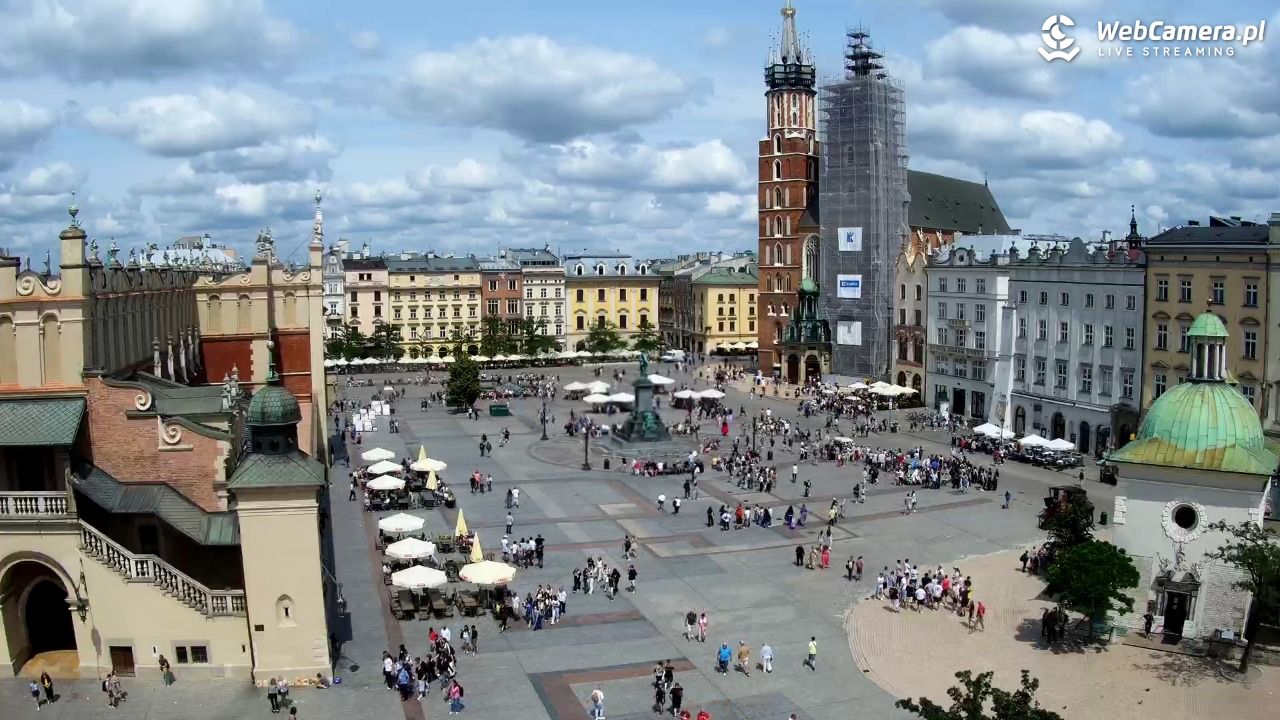 Kraków - widok na Rynek z hotelu - 13 czerwiec 2025, 13:57