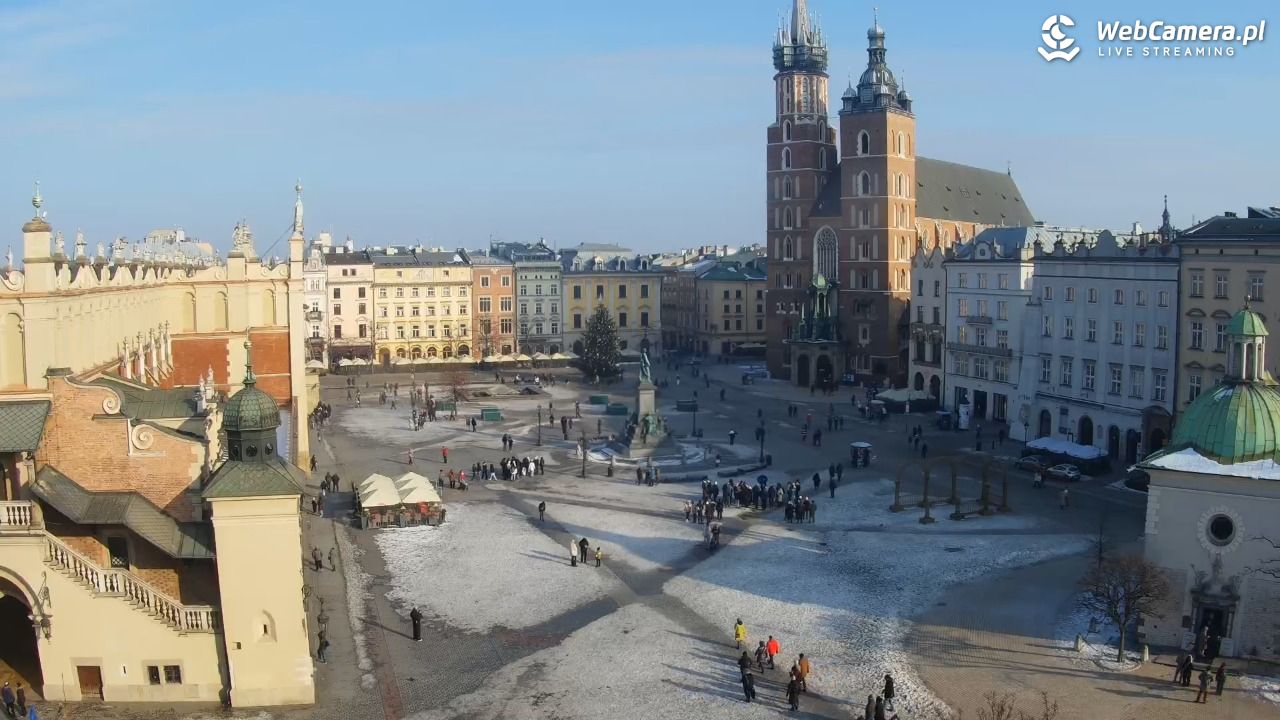 Kraków - widok na Rynek z hotelu - 17 styczeń 2026, 11:18