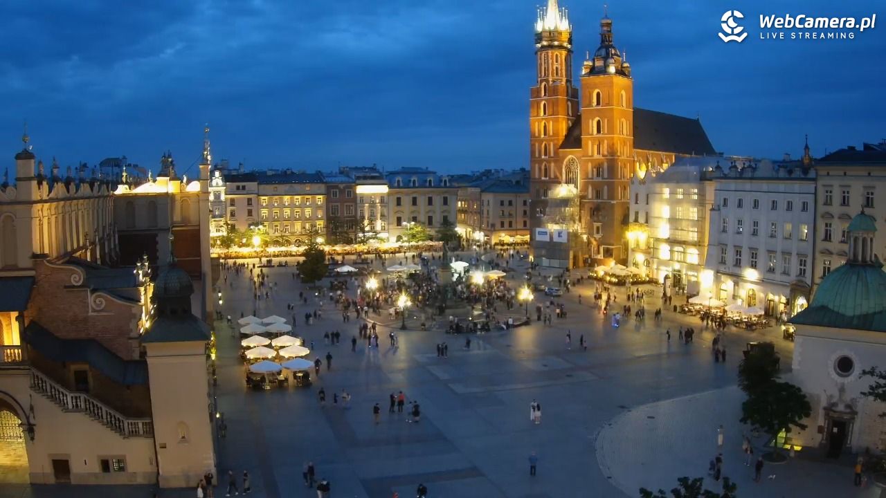 Kraków - widok na Rynek z hotelu - 04 czerwiec 2026, 21:17