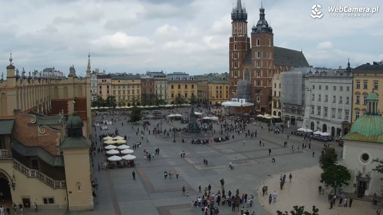 Kraków - widok na Rynek z hotelu - 04 czerwiec 2026, 15:05