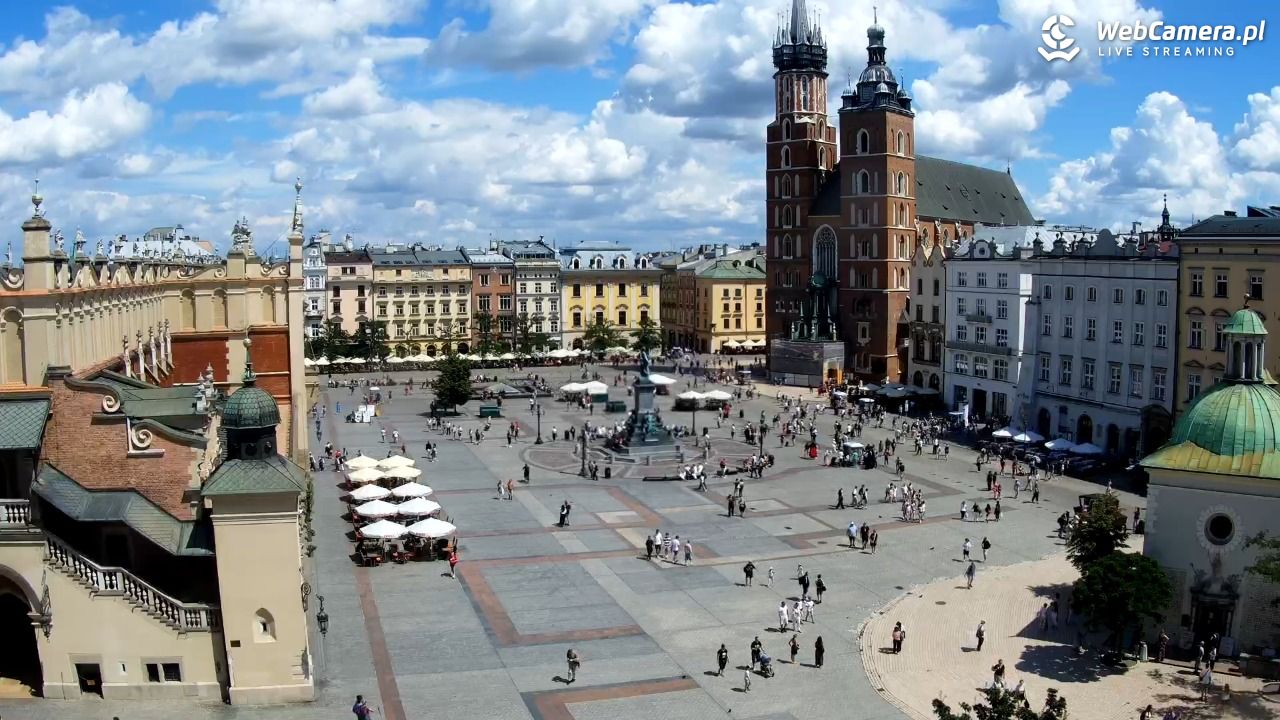 Kraków - widok na Rynek z hotelu - 20 lipiec 2026, 12:18