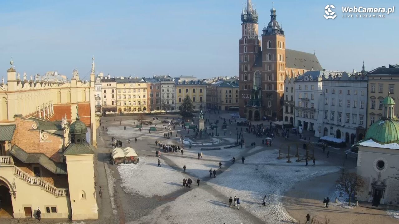 Kraków - widok na Rynek z hotelu - 17 styczeń 2026, 11:02