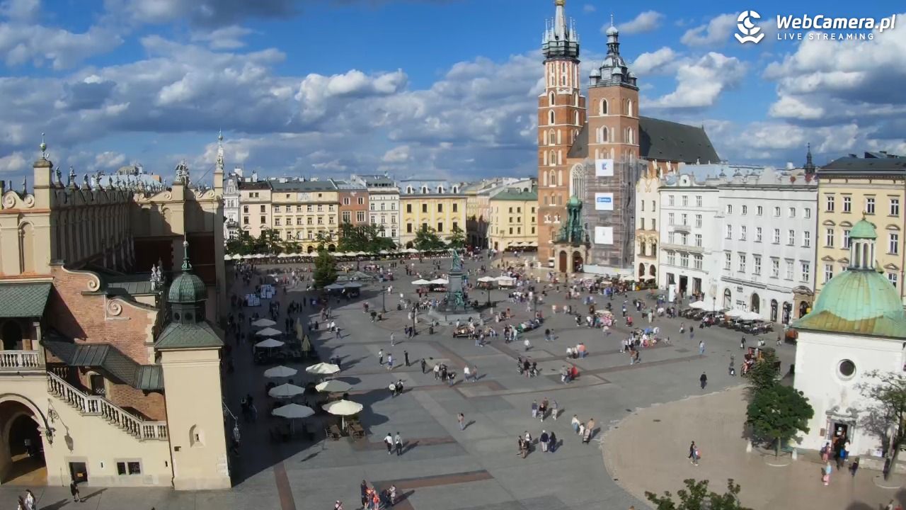 Kraków - widok na Rynek z hotelu - 25 sierpień 2025, 16:32