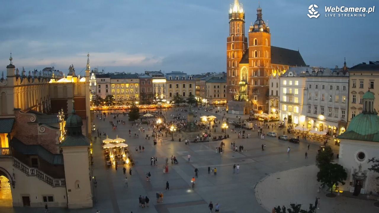 Kraków - widok na Rynek z hotelu - 19 lipiec 2026, 21:01