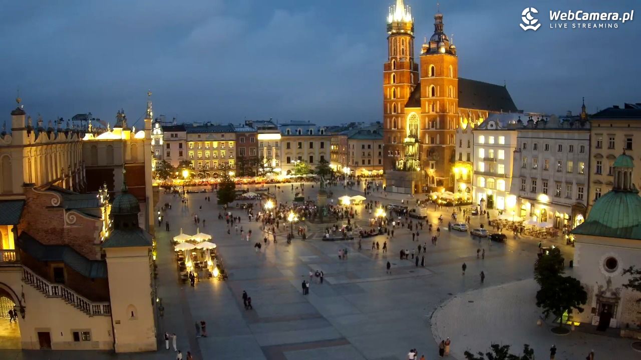 Kraków - widok na Rynek z hotelu - 19 lipiec 2026, 21:10