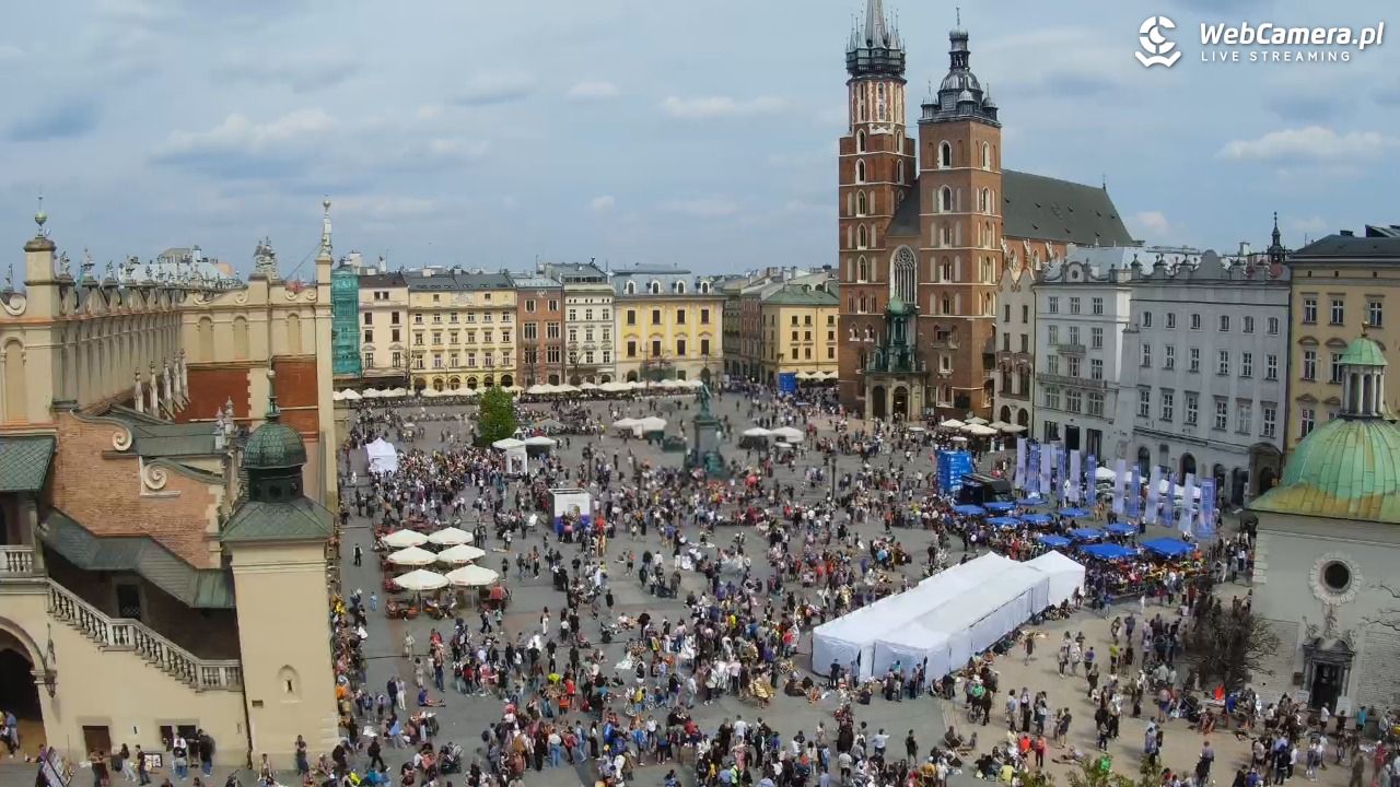 Kraków - widok na Rynek z hotelu - 19 kwiecień 2026, 13:24
