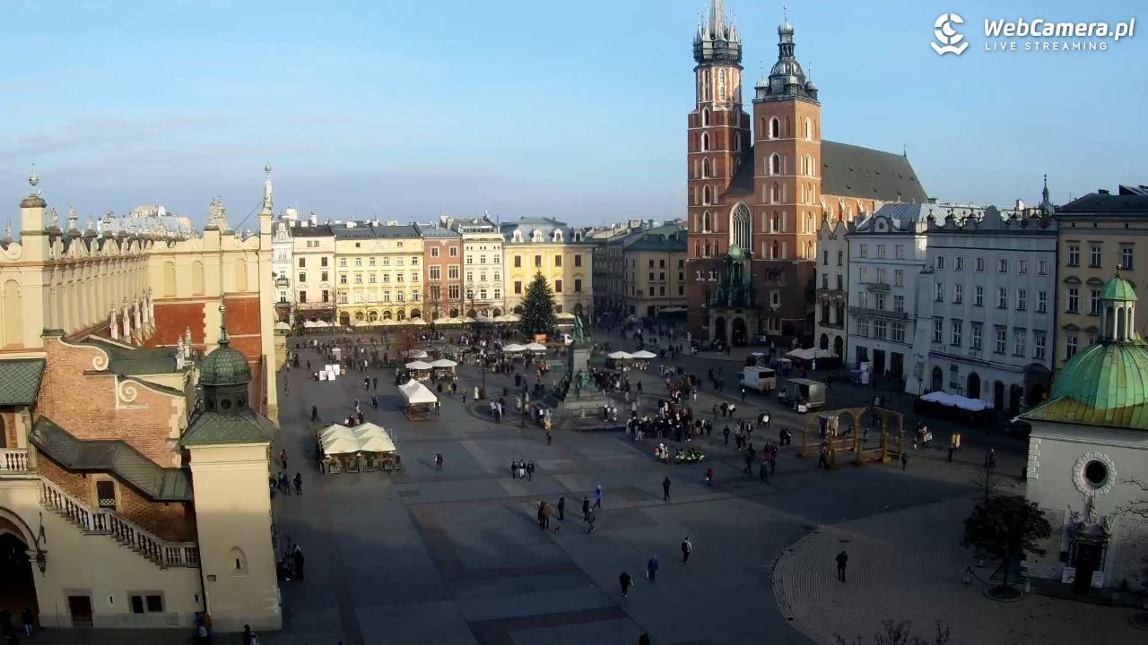 Kraków - widok na Rynek z hotelu - 04 grudzień 2025, 12:26