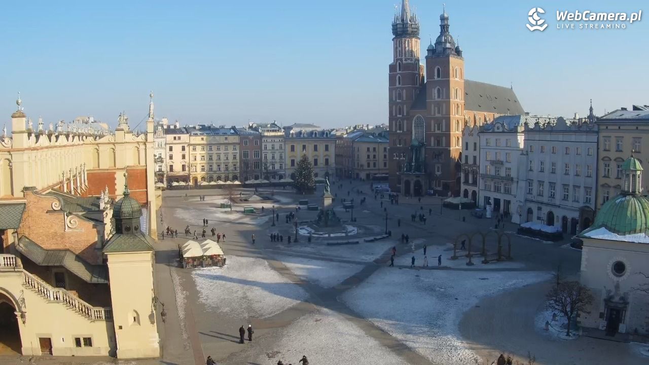 Kraków - widok na Rynek z hotelu - 19 styczeń 2026, 10:31