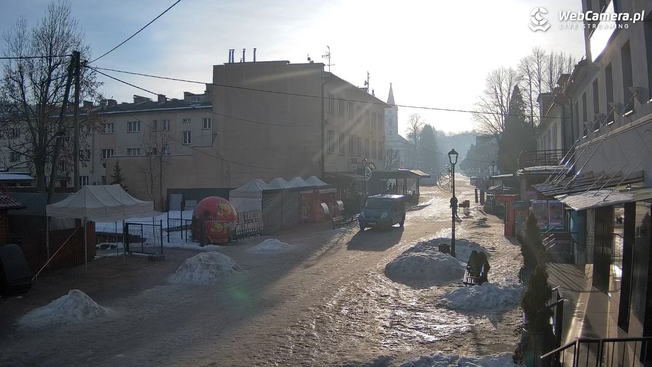 WISŁA - widok na deptak - 25 styczeń 2026, 09:11