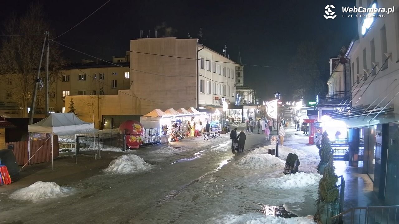 WISŁA - widok na deptak - 25 styczeń 2026, 18:41